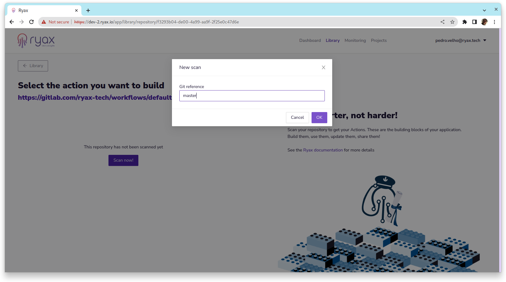 Select default-actions repository
